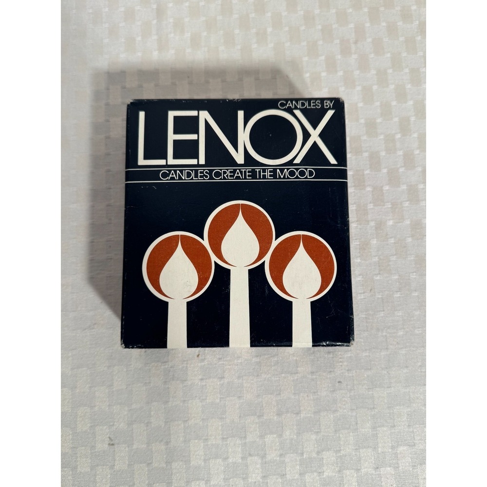 Lenox Vintage Hurricane Tapers #506 Candles 5" Lavender #68 1978 New Now Pink
